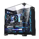 Lovingcool  345-3G BLACK Tempered Glass  Case Full Tower Micro ATX ITX