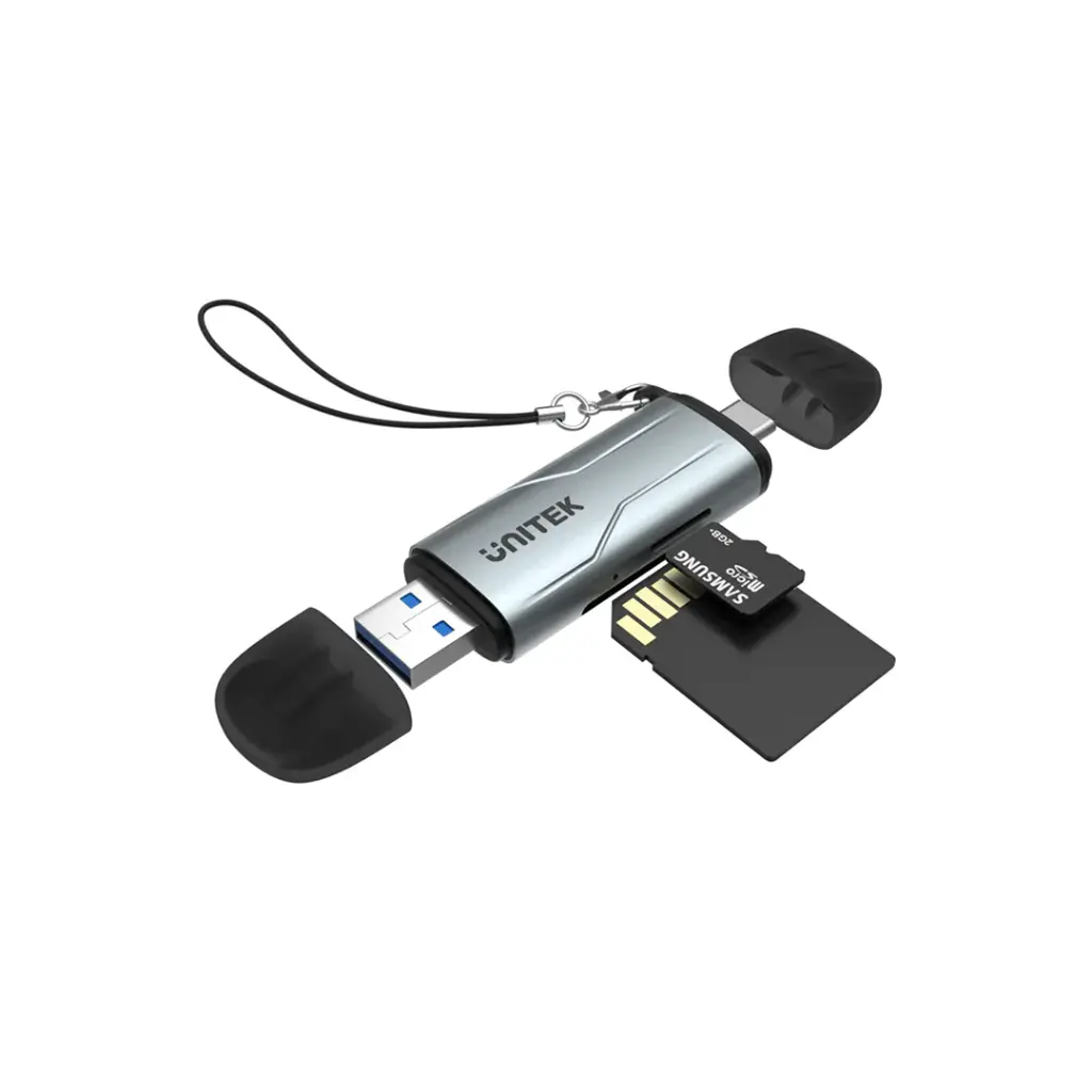 Unitek R1010A 2-in-1 USB-C and USB 3.0 Card Reader