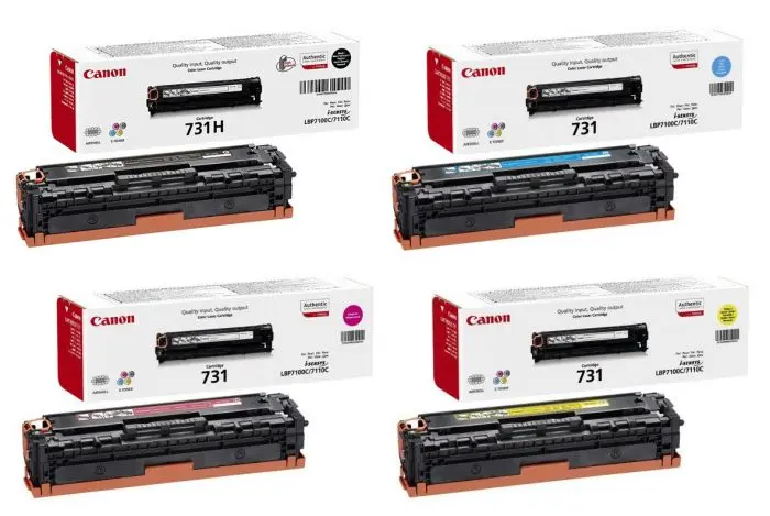 Canon 731 Original Toner Cartridges (Black / Cyan / Magenta / Yellow) خرطوشات تونيـر أصلية كانون