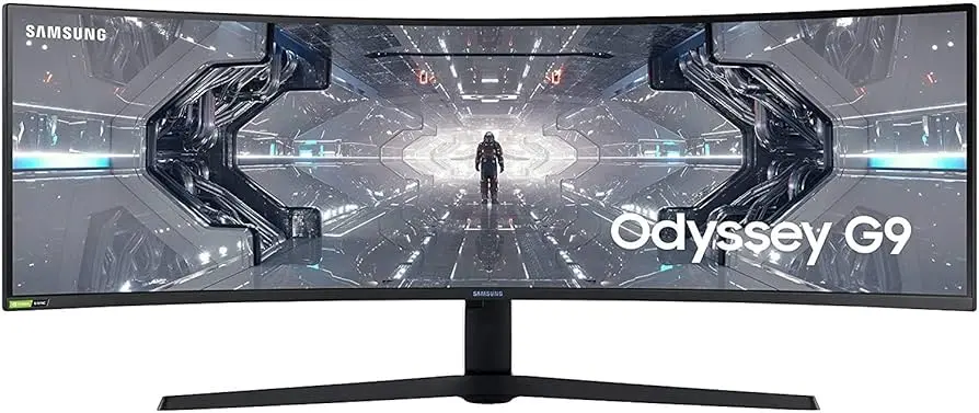 SAMSUNG LS49CG934SMXUE Odyssey G9 Gaming Monitor QHD 240hz 1000R Curved QLED NVIDIA G-SYNC & FreeSync