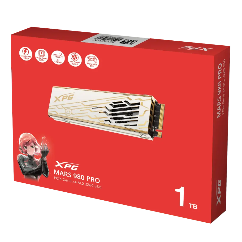 XPG MARS 980 PRO PCIe Gen5 x4 M.2 2280 SSD 14,000/13,000 MB/s 1TB