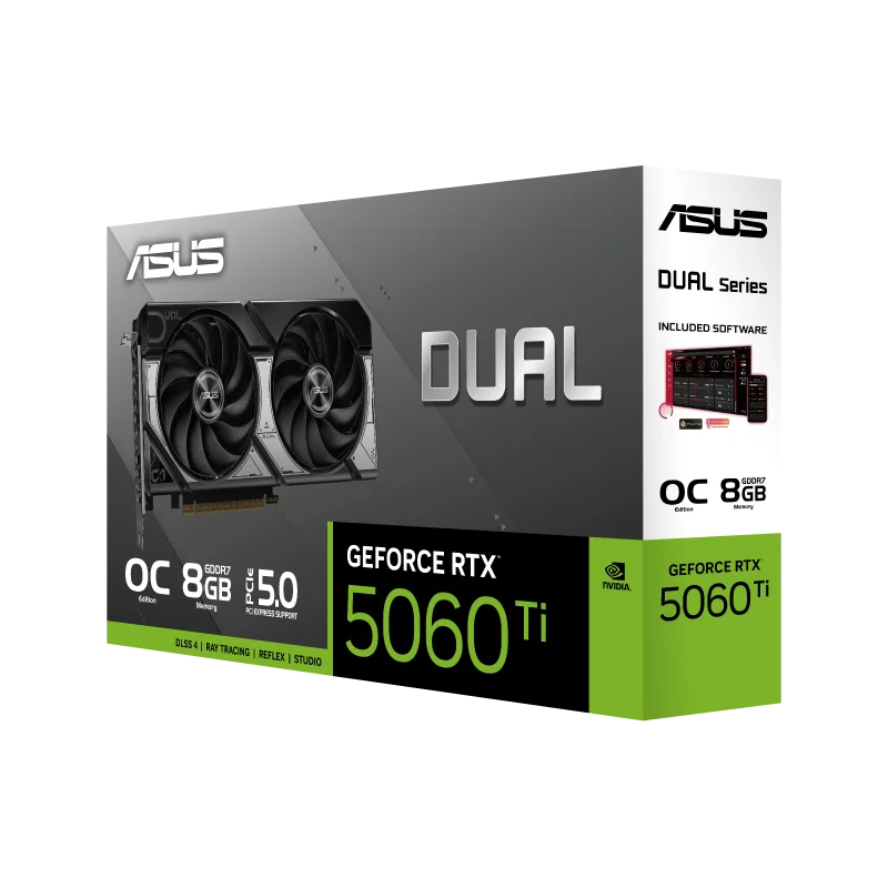 ASUS Dual GeForce RTX™ 5060 TI 8GB GDDR7 OC Edition