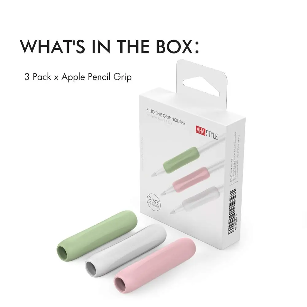 AHASTYLE SILICONE GRIP HOLDER FOR APPLE PENCIL (3 PACK)