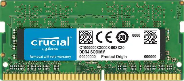 Crucial DDR4 2666MHZ+2400MHZ 16GB pullout laptop PULALOUT