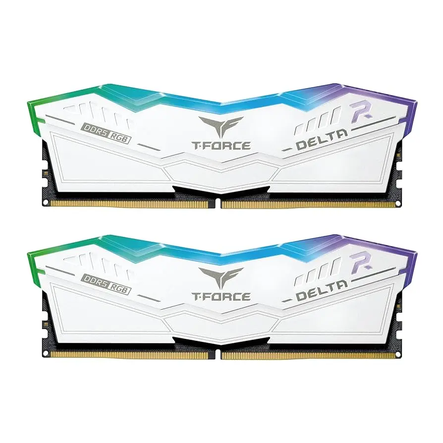 TEAMGROUP T-Force RGB DDR5 Ram 32GB (2x16GB) 6000MHz White