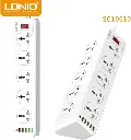 LDNIO SC10610 Multi-Function Power Socket 10 Ports 6 USB 3.4A 5V 2500W