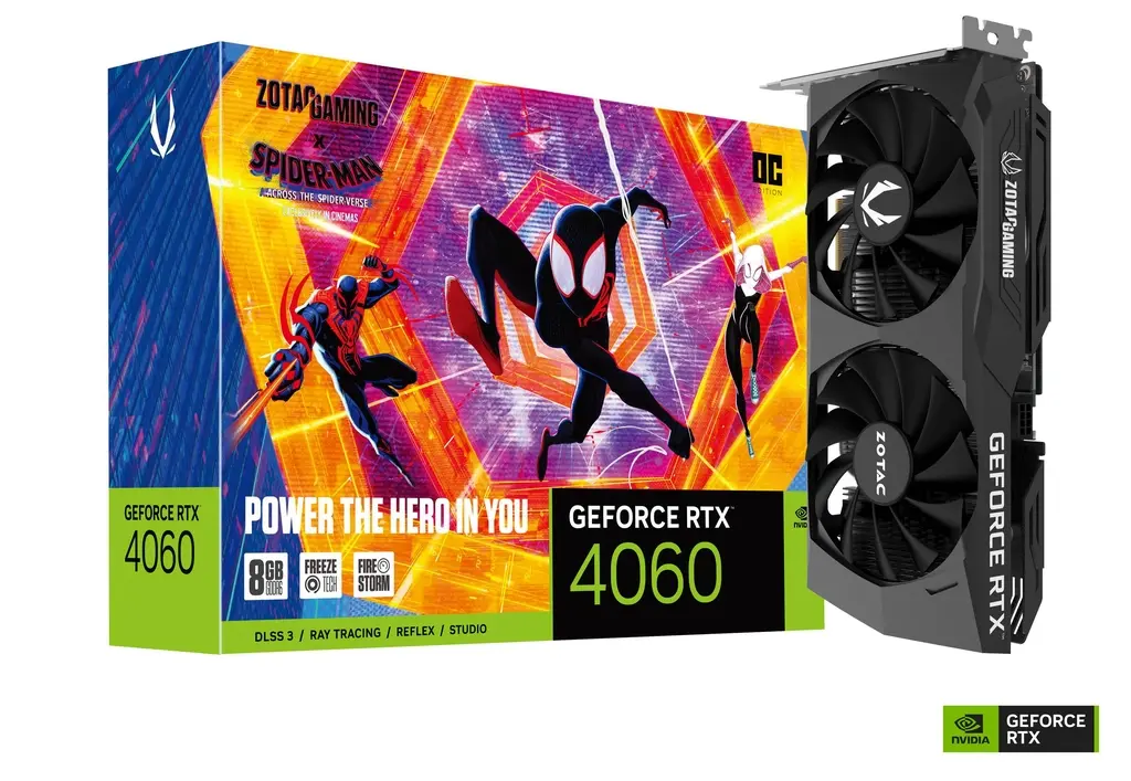 Zotac Gaming GeForce RTX 4060 8GB OC Spider-Man: Across The Spider-Verse Bundle