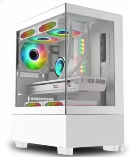 Lovingcool  LC-99s  white  Tempered Glass  Case Full Tower Micro ATX ITX