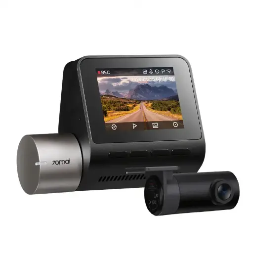 Dash + Rear Camera 70mai A510  3K  GPS, Wi-Fi  2inch LCD  Black
