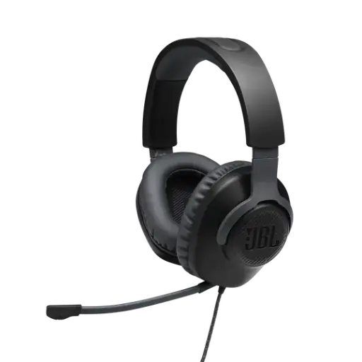 JBL Quantum 100M2 Wired Over-Ear Gaming Headset  Signature 3.5 mm Headphone Jack, Detachable Mic