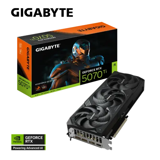 Gigabyte GeForce RTX 5070 Ti WINDFORCE OC SFF - 16GB/ 3Fan