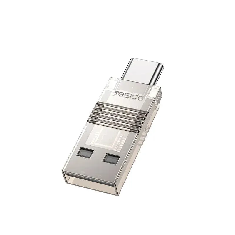 YESIDO_2_in_1_USB_Type_C_TF_Card_Reader_Adapter_-_Silver.webp