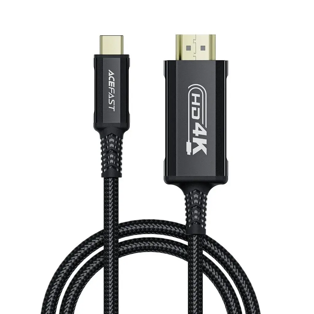 [C1-10] Kabelis Acefast C1-10 USB-C to HDMI 1.8m melns.webp