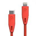 [PCAB001-RD] Powerology Braided USB-C to Lightning Cable (1.2m-4ft) (Red).webp