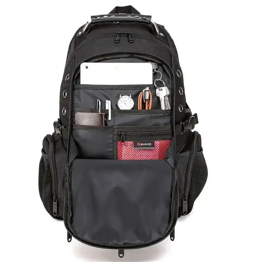 bange-bg-1901-anti-theft-laptop-backpack-front-organizer-open.webp