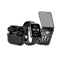 Green Lion 3 In 1 Ultimate Combo (Smart Watch, Earbuds & Multi-Functional Box) - Black.webp