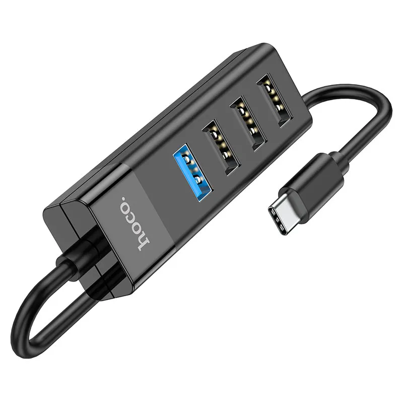 hoco-hb25-easy-mix-4in1-converter-type-c-to-usb3-3xusb2-ports.webp