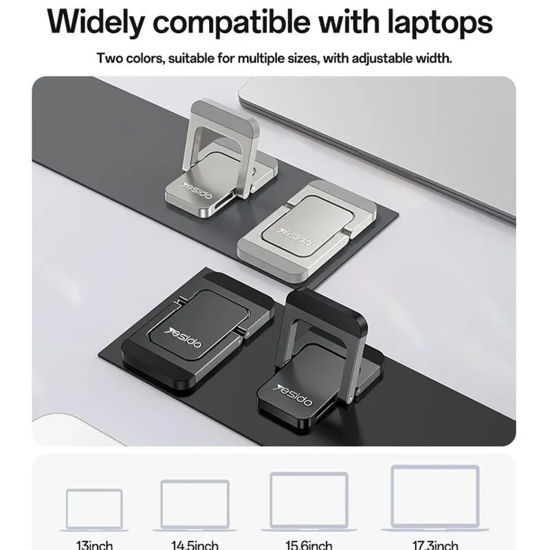 Yesido-LP11-Zinc-Alloy-Laptop-Riser-Stand-2-Pcs-Silver-6942314417843-06032026-05-p.webp