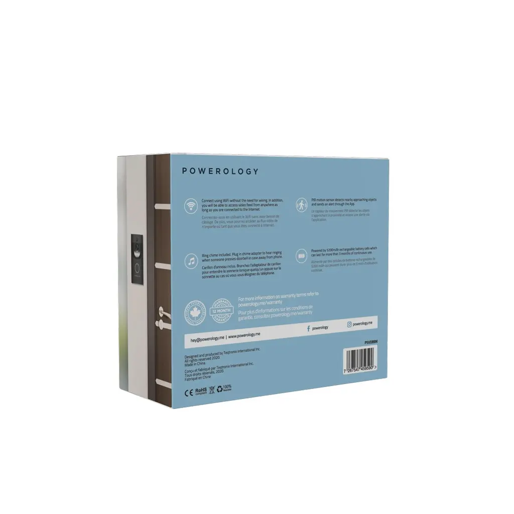 Powerology Smart Video Doorbell with Night Vision and Motion Sensor (2).webp