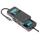 Porodo 6-In-1 Multi-Port USB-C Hub with Smart Digital Display - Gray8.webp
