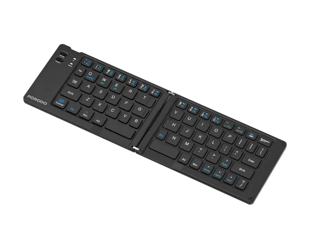 Porodo 6-In-1 Keyboard & Mouse Set Magnetic Cable, Phone Stand & Travel Case - Image 9.webp