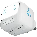 [PWCUQC052WH] شاحن الطاقة Lumix GaN AI من Powerology - أبيض.webp