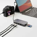 Powerology USB-C Hub & SSD Drive 256GB PD 100W - Gray (1).webp