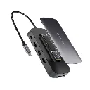 Powerology USB-C Hub & SSD Drive 256GB PD 100W - Gray.webp