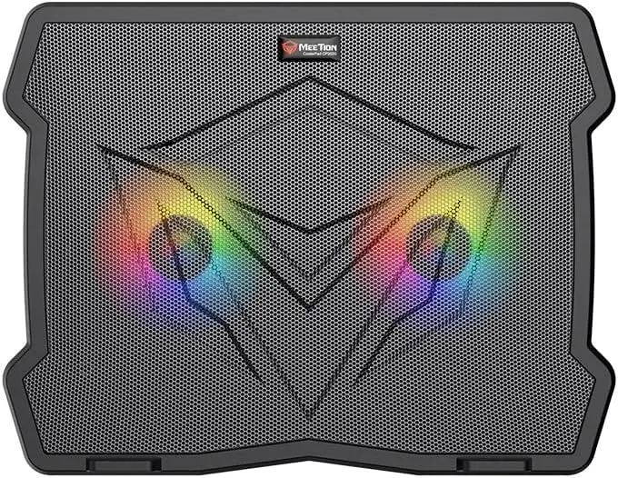MEETION CP2020 Cooler Pad – Quiet Adjustable RGِB