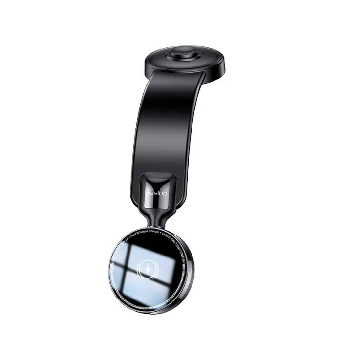 Yesido C316 360 Adjustment Flexible Memory Alloy 15W Max Wireless Fast Charging Magnetic Car Phone Holder