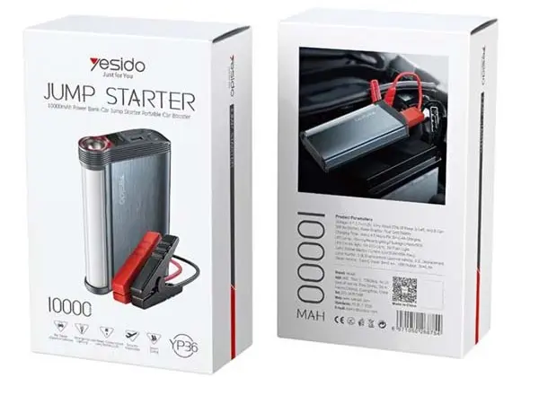 Yesido Jump Starter 10000mAH Power Bank Car Jump Starter YP36