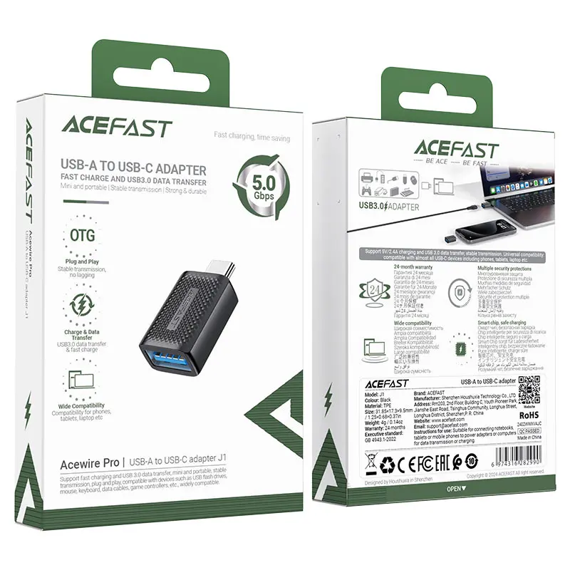 ACEFAST J1 USB-A  USB-C