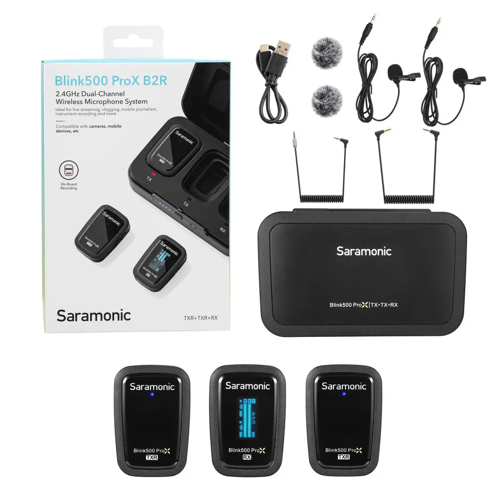 Saramonic Blink 500 ProX B2 2-Person Wireless 2.4GHz Clip-On Microphone