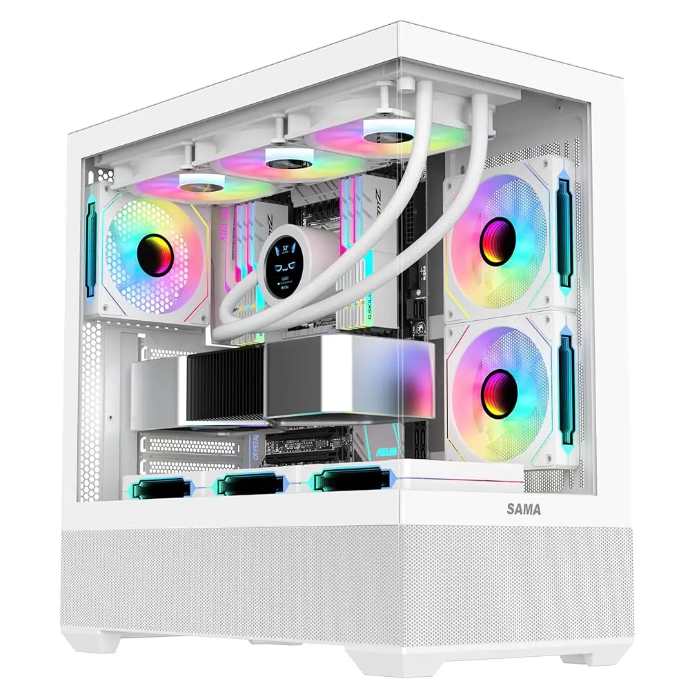 Lovingcool  LC-100JPRO white  Tempered Glass  Case Full Tower Micro ATX ITX