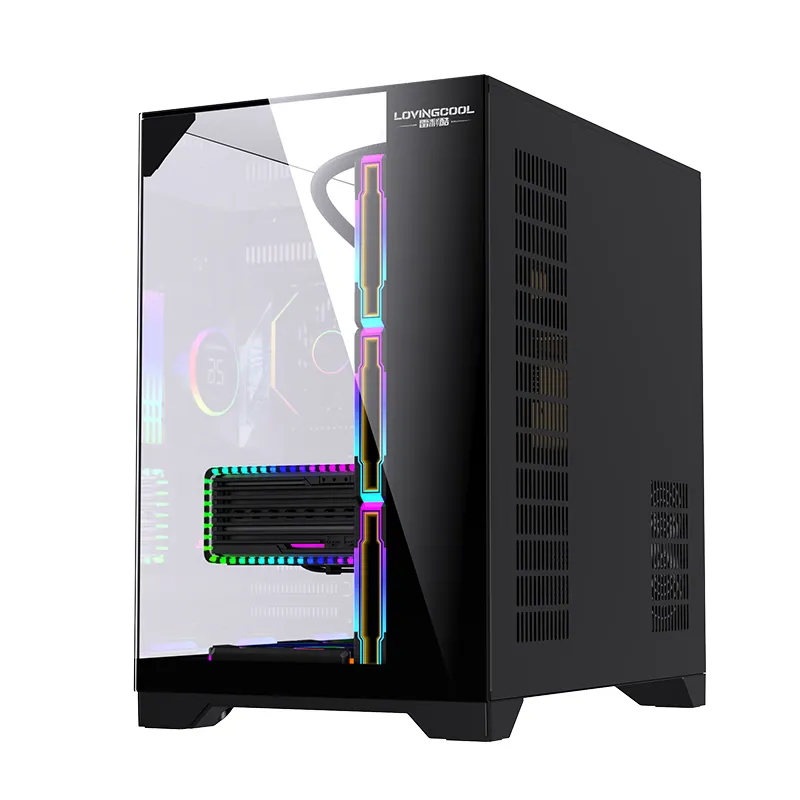 Lovingcool  LC-300 BLACK Tempered Glass  Case Full Tower Micro ATX ITX