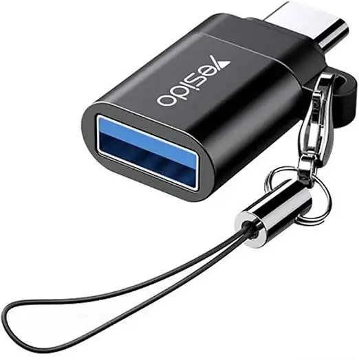 Yesido GS06 OTG To Type-C 3.0 Super Fast Data Transmission - Black