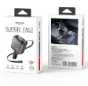 Y63 117W LED Power Display With Telescopic Cable USB & TC Ports Fast Charging Car Charger