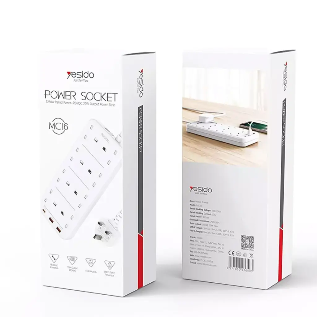  YESIDO MC16 Fast Charging Socket