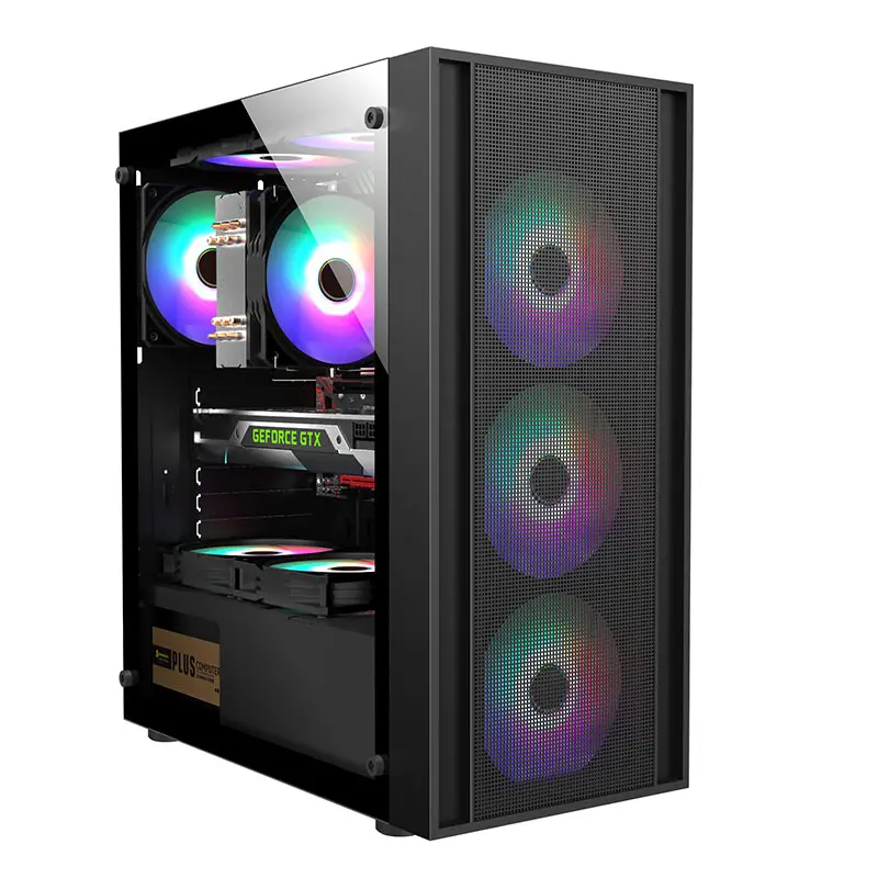 Lovingcool  LC-m3  BLACK Tempered Glass  Case Full Tower Micro ATX ITX