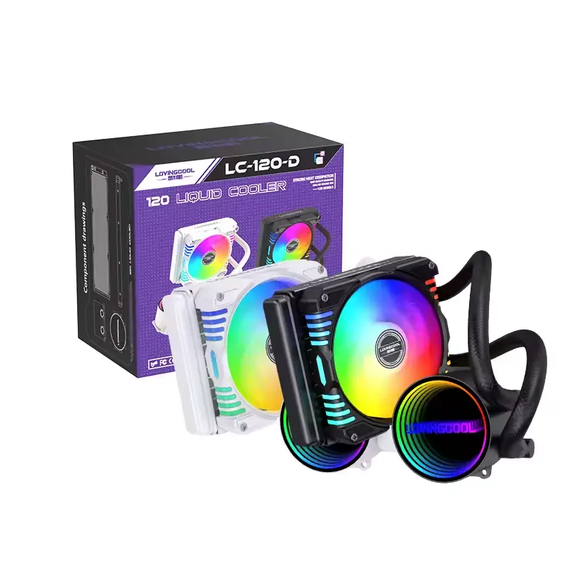LOVINGCOOL LC-B120-D- 120mm RGB AIO Liquid Cooler BLACK