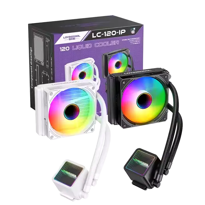 LOVINGCOOL LC-B120-IP- 120mm RGB AIO Liquid Cooler BLACK