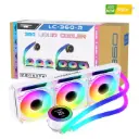 LOVINGCOOL LC-360-R 360mm RGB AIO Liquid Cooler BLACK & WHITE	
