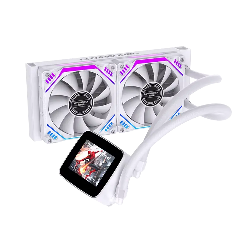 LOVINGCOOLLOV LC-B240X- 240mm RGB AIO Liquid Cooler BLACK & WHITE	