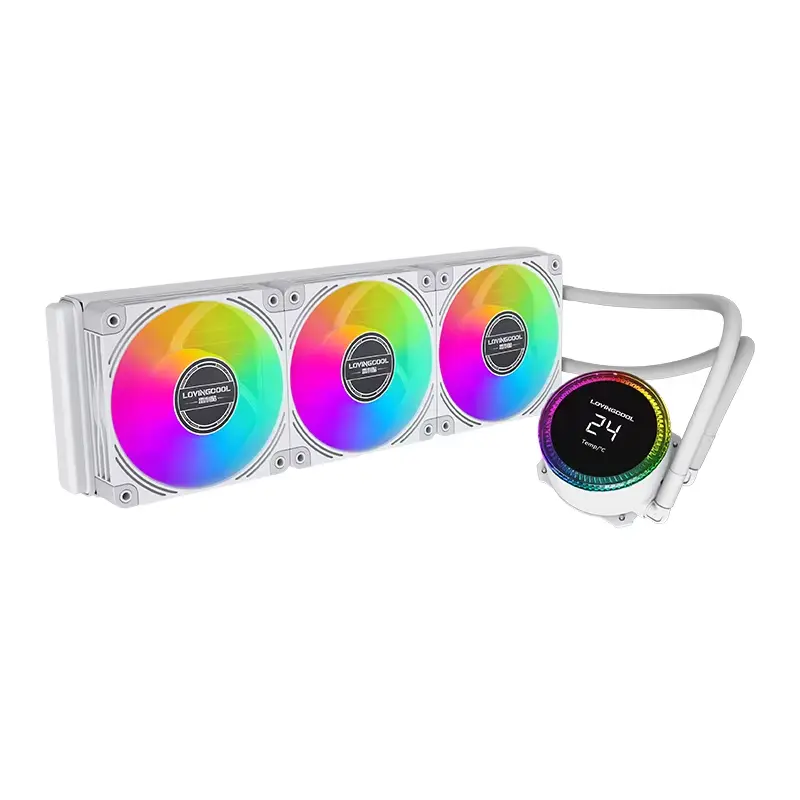 LOVINGCOOL LC-360-T2 360mm RGB AIO Liquid Cooler BLACK  & WHITE