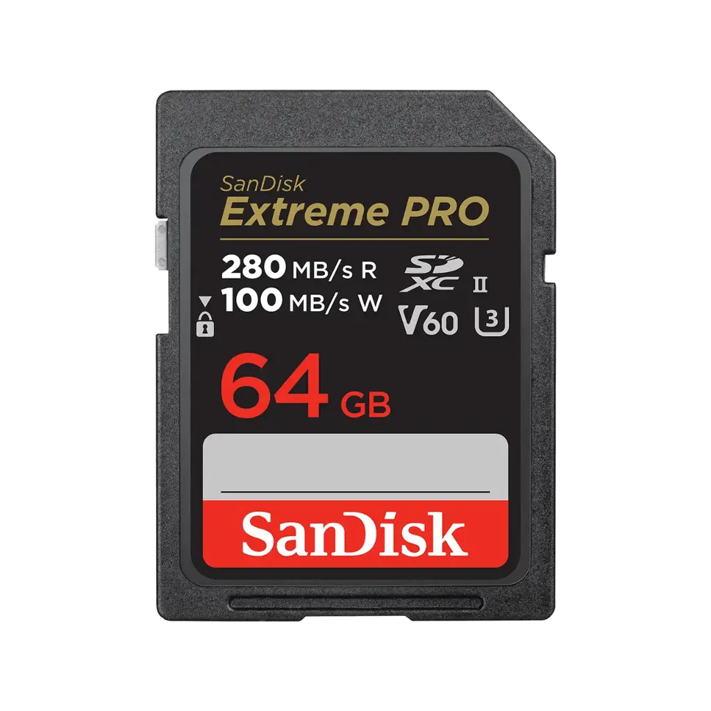 SanDisk 64GB Extreme PRO SDXC UHS-II Memory Card - Up to 300MB/s 8K, 4K UHD, SD Card