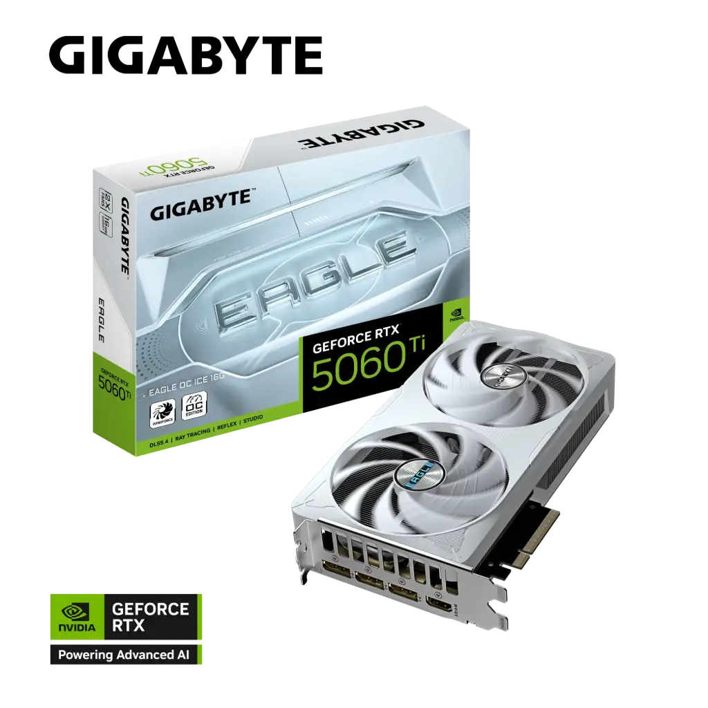 Gigabyte GeForce RTX™ 5060 Ti EAGLE OC ICE 8GB