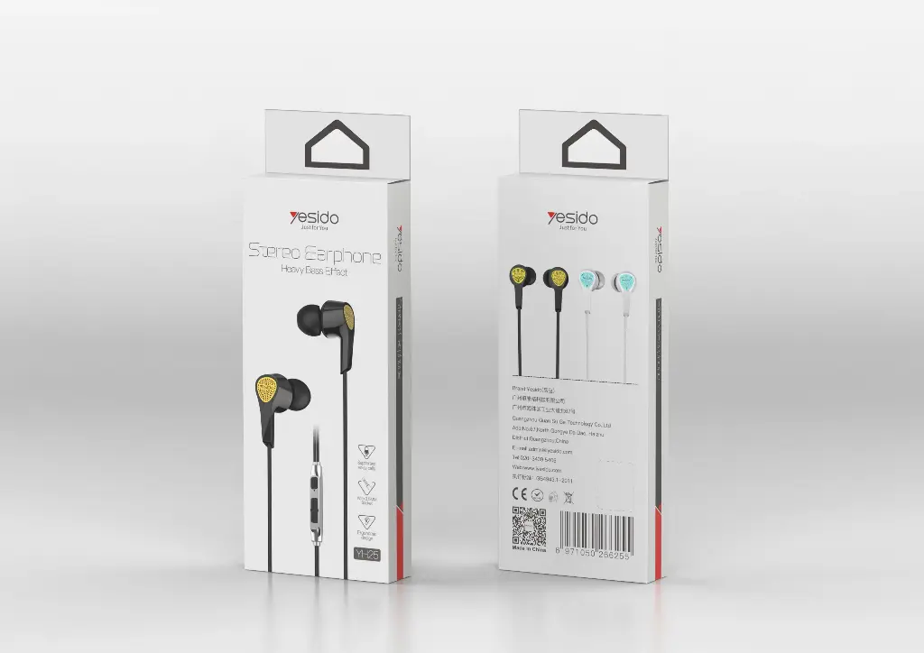 Yesido Earphone YH-25 Black 