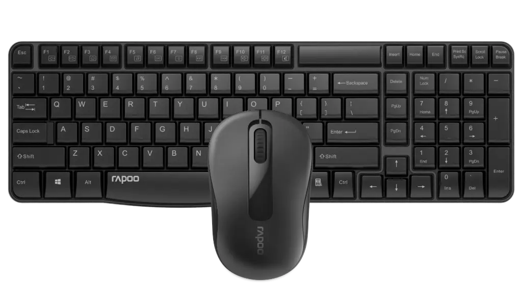 Rapoo X1800S Wireless Optical Keyboard & Mouse Combo Kit 