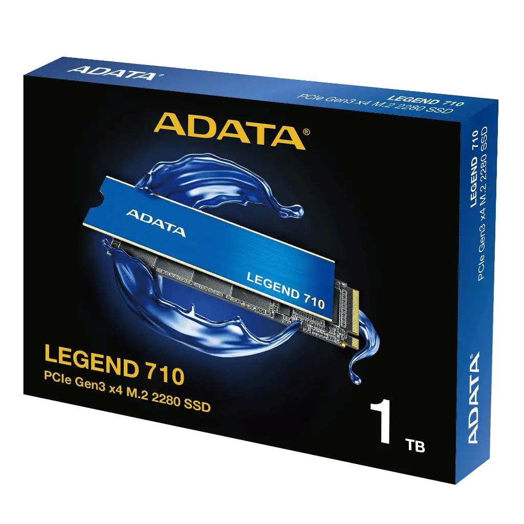 ADATA LEGEND 710 1TB PCIe Gen3x4 NVMe M.2 SSD  Up to 2,400/1,800MB/s  NVMe 1.4 HMB