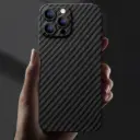 IPHONE CASE LEATHER CARBON FIBER 14 TO 16